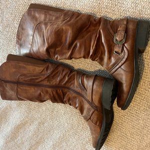 Tall Brown Riding Boots Size 9